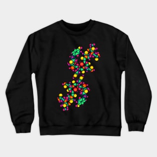 Oxytocin (Love Neurotransmitter) Pattern Crewneck Sweatshirt